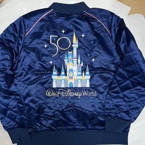 UNISEX Disney Parks Mickey Mouse 50th Anniversary Collection Bomber Jacket